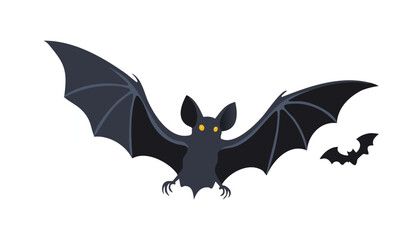 Shadow Bat Vector Spooky Design