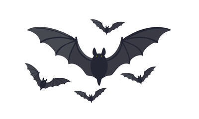 Fototapeta premium Bat With Hat Vector Illustration