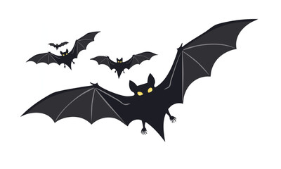 Fototapeta premium Mini Bat Character Vector Graphic