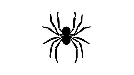 Spider Long Shadow Glyph Icon for Professional Web and Graphic Design Projects