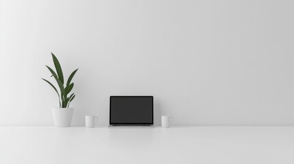 Minimalist workspace mockup