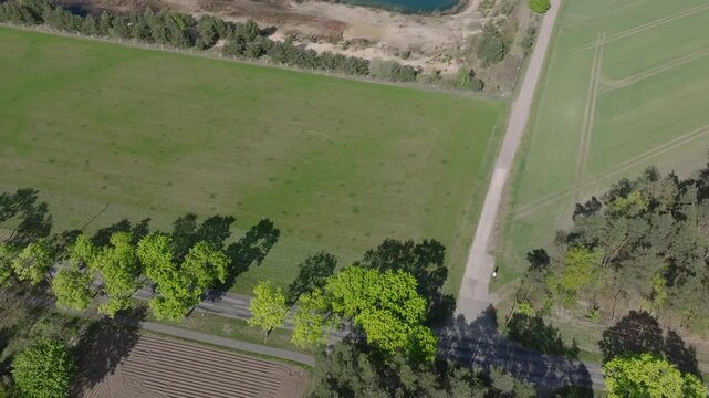 DJI Mavic 3 Pro 4K Drohnenaufnahme von Ribbesb&uuml;ttel in Niedersachsen zur Mittagszeit im Fr&uuml;hling