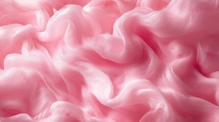 Fototapeta premium Pink silk fabric texture with elegant flowing waves