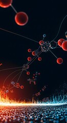 Quantum simulation of molecular interactions and tunneling
