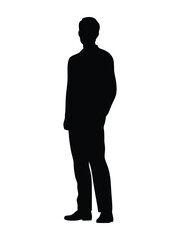 silhouette of a businessman
