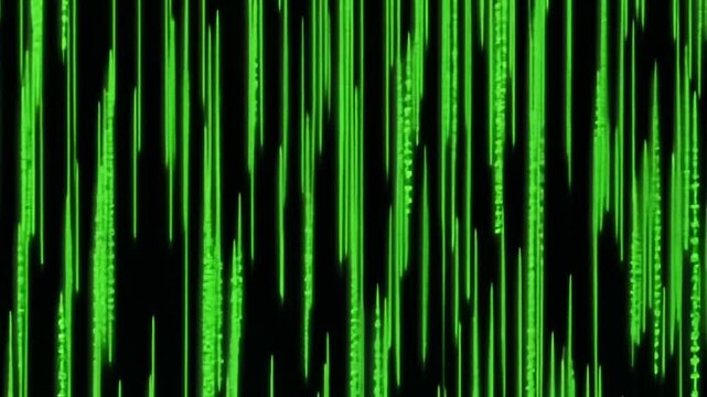Abstract Green Background with Dynamic Lines, Fluid Motion and Modern Design Concept