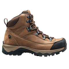 Hiking adventure gear mountains boots hiking trail isolated on transparent background