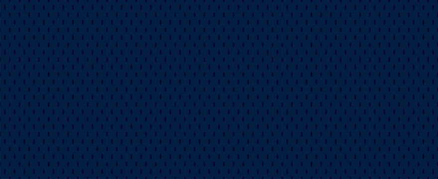 Navy Blue Hockey Jersey Mesh Texture Seamless Vector Pattern. Sports Background. Athletic Mesh Fabric Close-Up. Breathable and Moisture Wicking Sportswear Textile.