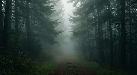 fog in the forest