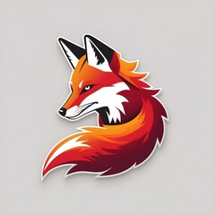 Obraz premium Fiery Fox