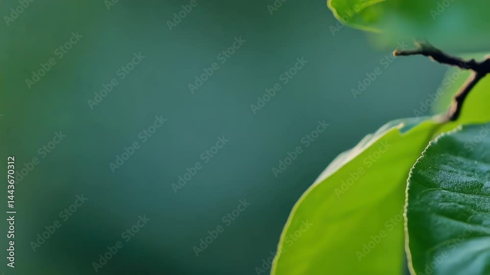 Poster a close-up view of a butterfly perched on a leaf, showcasing its delicate features
