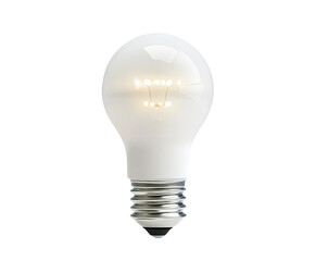 Innovative light bulb design modern product bright mood isolated on transparent background