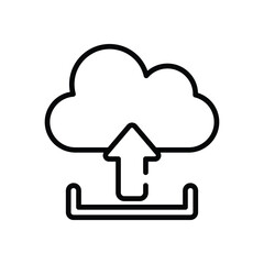 Upload Icon vector stock illustration