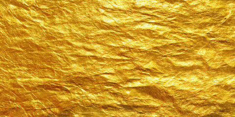 Luxurious golden foil texture pattern wallpaper with shimmering effect Generative AI