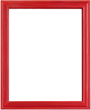 red color wooden photo frame background 
