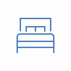 bedroom furniture icon icon sign vector