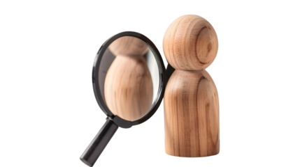 Wooden Doll Symbolizing Employee Company Representation for Business Professionals