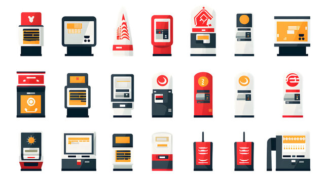 Professional Ticket Terminal Pictograph with Bonus Decorative Element for Marketing Materials