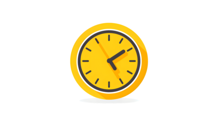 Professional Time Icon in Flat Vector Style for Modern Design Projects