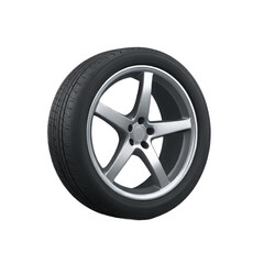 Obraz premium Car tire wheel auto vehicle rubber isolated on transparent background