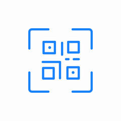 qr code scanner icon sign vector