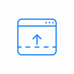 upload file online icon sign vector