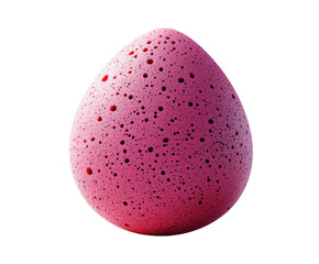 Creative pink egg display product isolated on transparent background