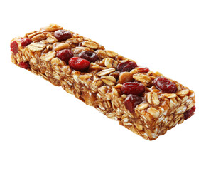 Healthy granola bar snack kitchen food bright isolated on transparent background