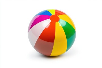 Classic Inflatable Beach Ball with Colorful Panels