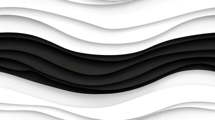 Obraz premium A black-and-white wavy background with two black-and-white waves on either side of the first wave