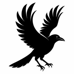 Fototapeta premium vector illustration of an eagle Vector icon illustration silhouette Graphics design image white background