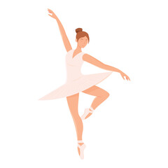 Graceful ballerina dancing. Vector © DAVIDS