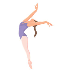 Graceful ballerina dancing. Vector © DAVIDS