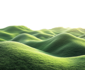 Exploring rolling green hills nature scene landscape serenity isolated on transparent background