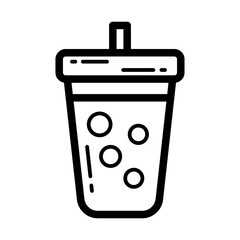 Bubble Tea Lineart