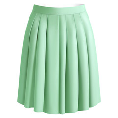 Trendy Mint Green Pleated Skirt: Stylish & Versatile Women's Fashion Piece for Spring & Summer