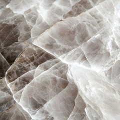 Obraz premium Smoky quartz crystal texture background, close-up detail, natural stone formation, design element