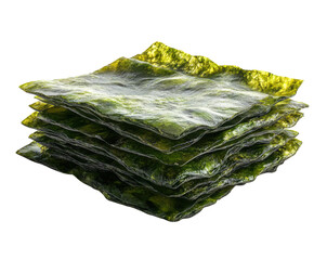 Delicious seaweed snacks coastal market food fresh isolated on transparent background © Luminara