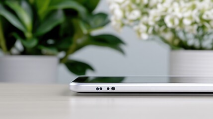 Modern tablet on a table