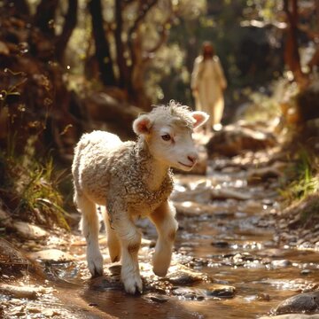 Jesus seeks his lost sheep