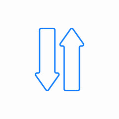 data flow icon sign vector