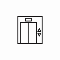 elevator up down icon sign vector