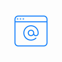 email address field icon sign vector