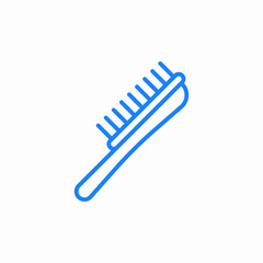 hairbrush icon icon sign vector