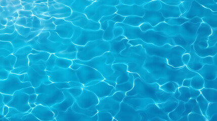 Obraz premium Water vector background, ripple and flow with waves. Summer blue swiming pool pattern. Sea, ocean surface. Top view