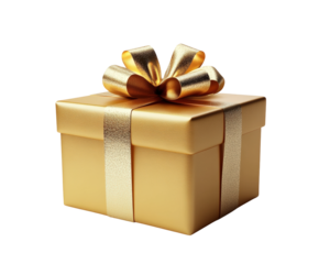 Celebration gift box festive occasion holiday theme elegant design isolated on transparent background