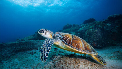 Fototapeta premium green sea turtle