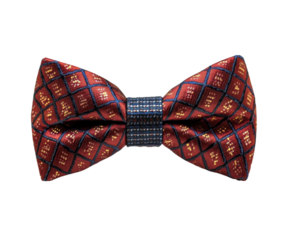 Elegant bow tie design fashion event accessories isolated on transparent background