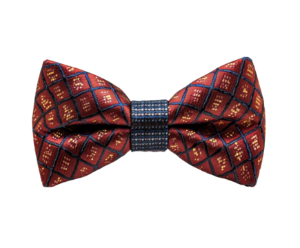 Elegant bow tie design fashion event accessories isolated on transparent background