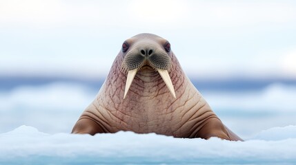 Fototapeta premium Walrus on Ice Floes